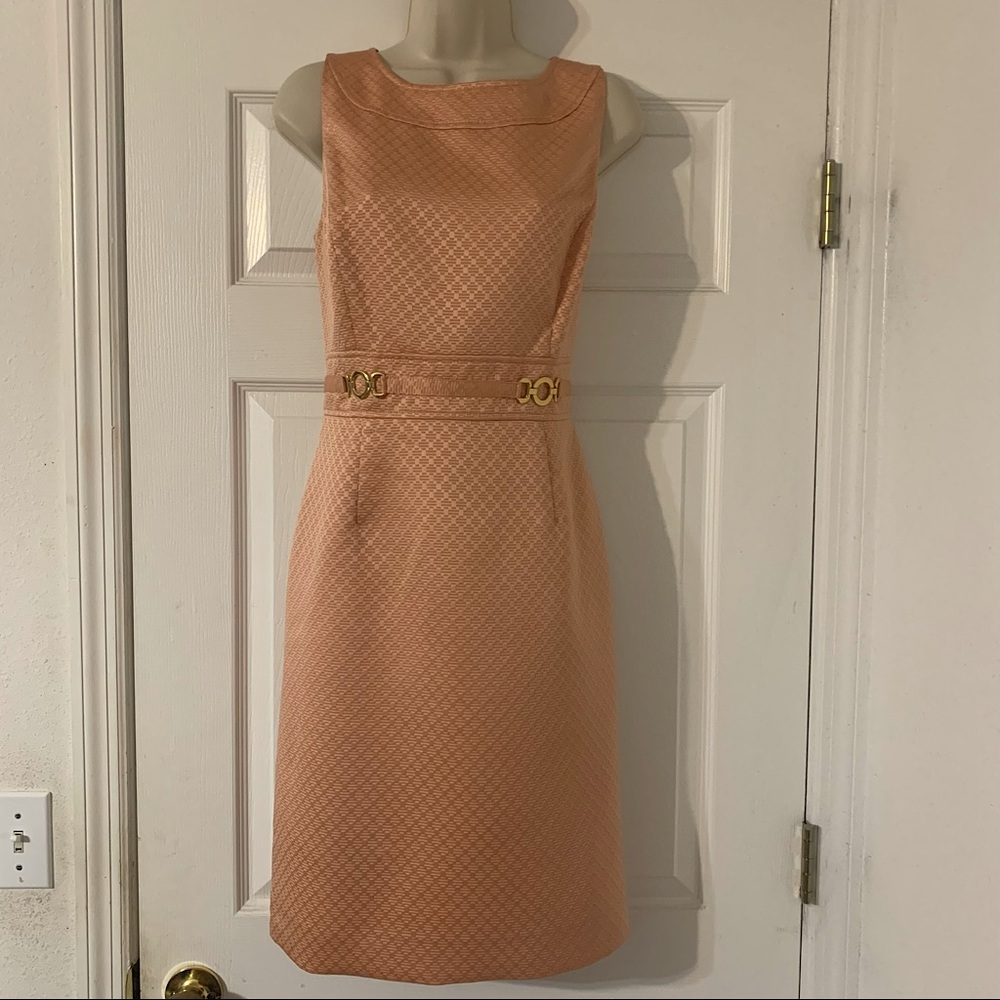 Beautiful Light Coral Tahari Arthur S. Lavine Dress